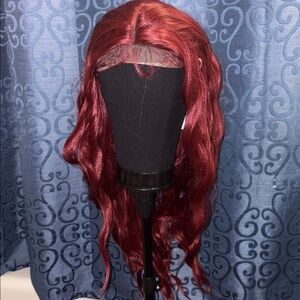 DWY synthetic wig-Maren red long 24in wavy wig